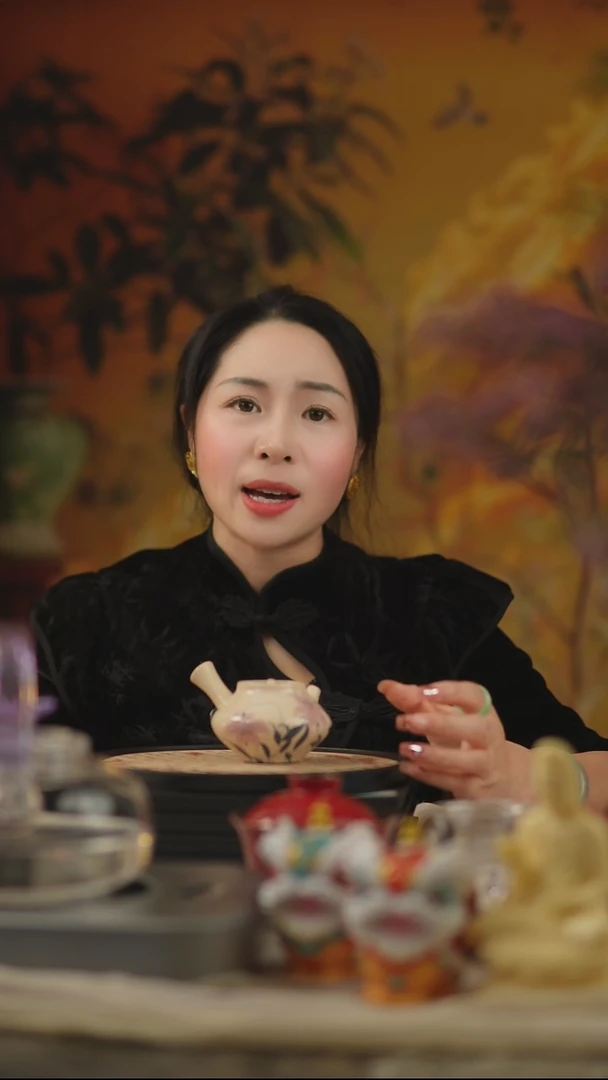 【闪购商品】侧把壶茶壶陶泥 手工手绘 米黄色