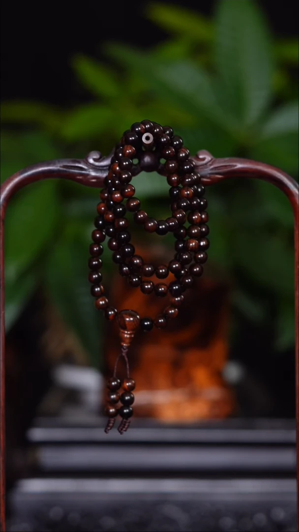 手串/手链黄花梨/降香黄檀@*豁老料紫油梨0.6*108