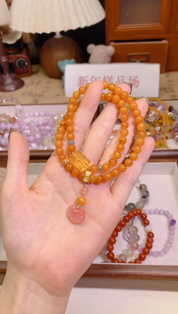 【闪购商品】蜜蜡手链未镶嵌245手串