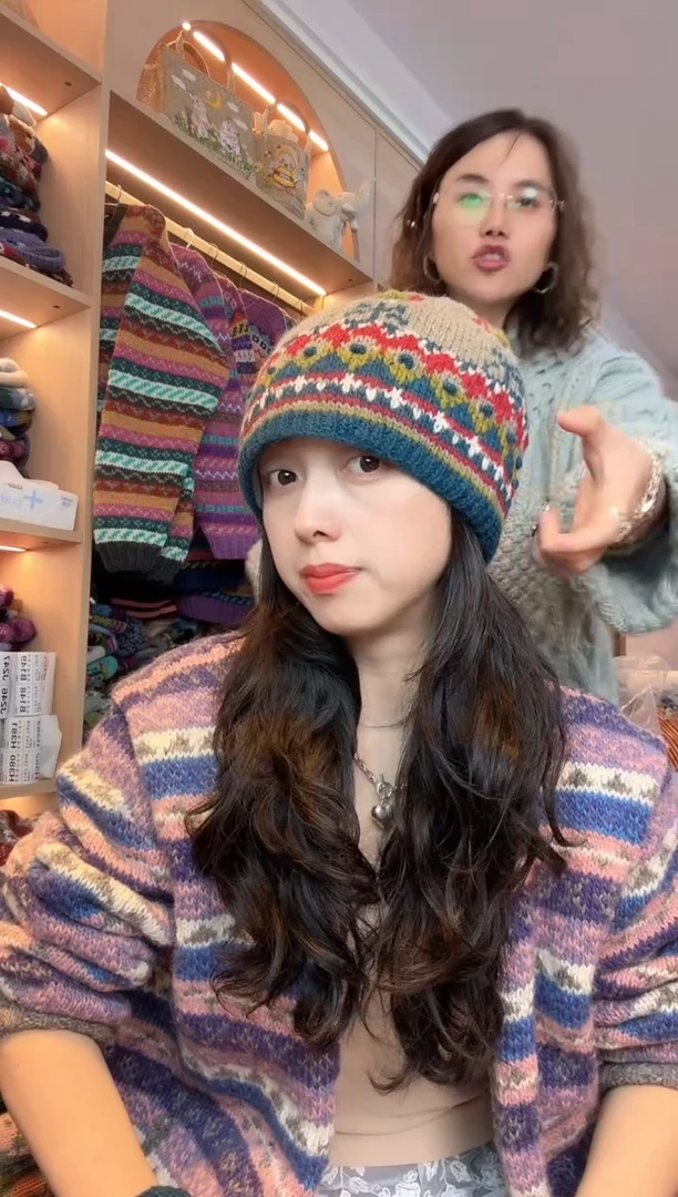 绵羊毛百羊毛彼岸花冷帽