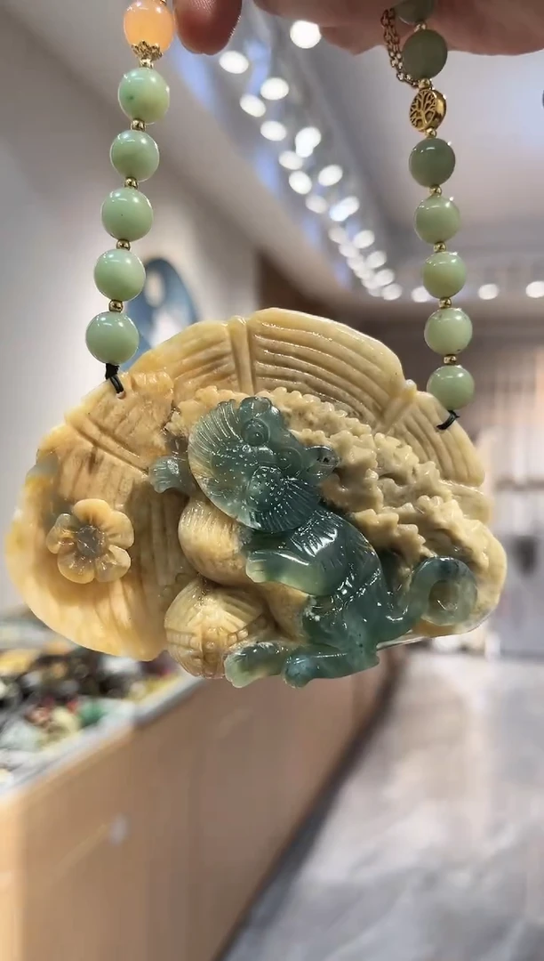 【闪购商品】岫玉颈饰未镶嵌吊坠