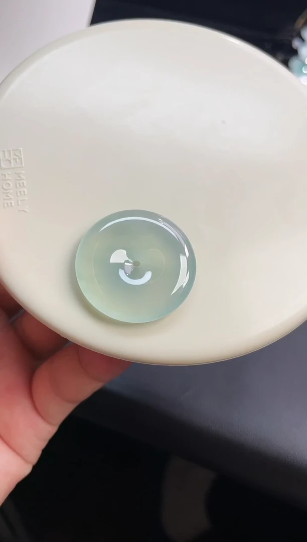 颈饰未镶嵌翡翠【32】平安扣 尺寸 30.4   6.1mm