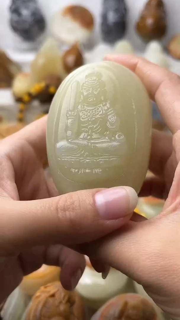 石材古青石棉纹正常不退换不动明王