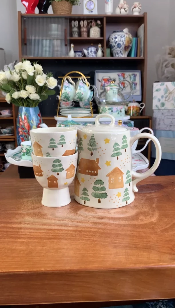 陶瓷【限时福利】森林木屋一壶2杯