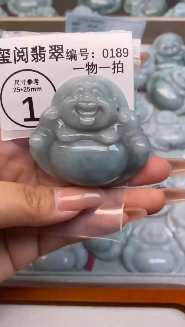 颈饰未镶嵌翡翠大肚佛公0189