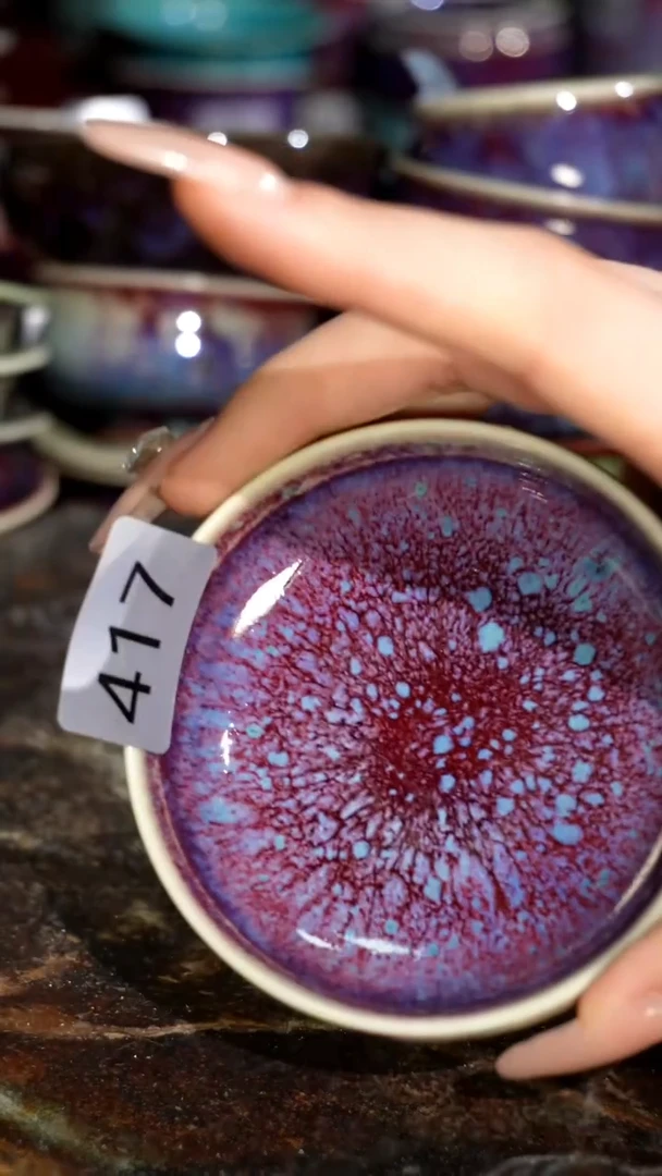 摆件精品窑变钧瓷茶器