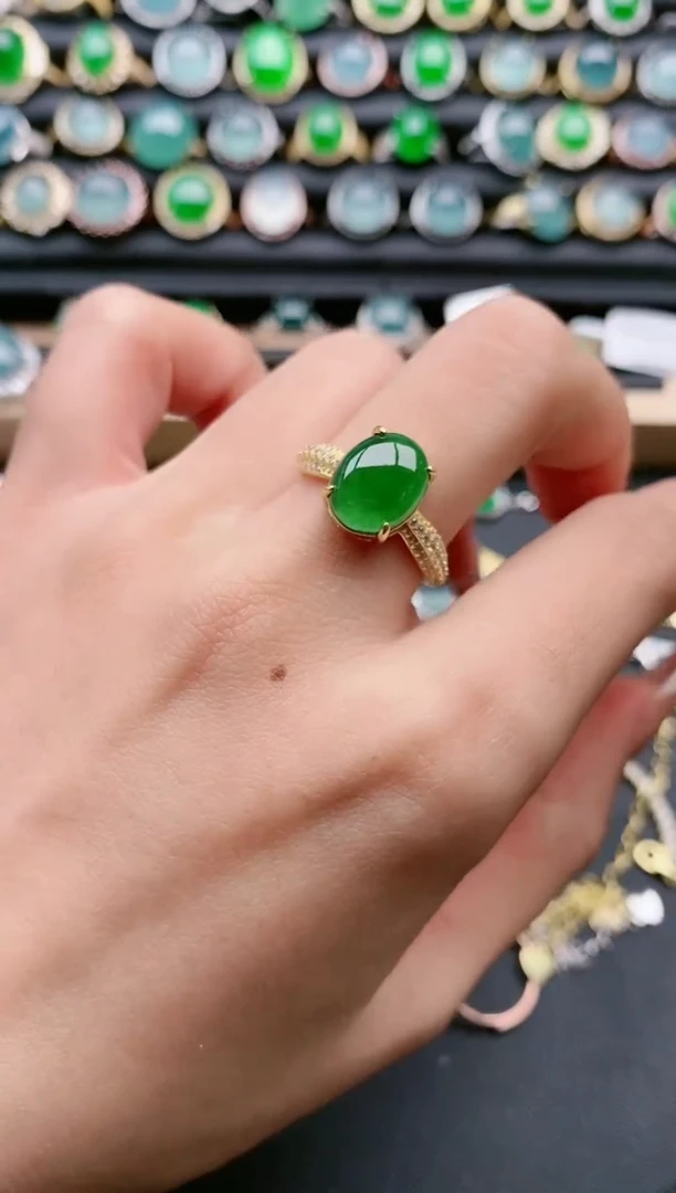 【闪购商品】翡翠戒指银S925镶嵌11111111