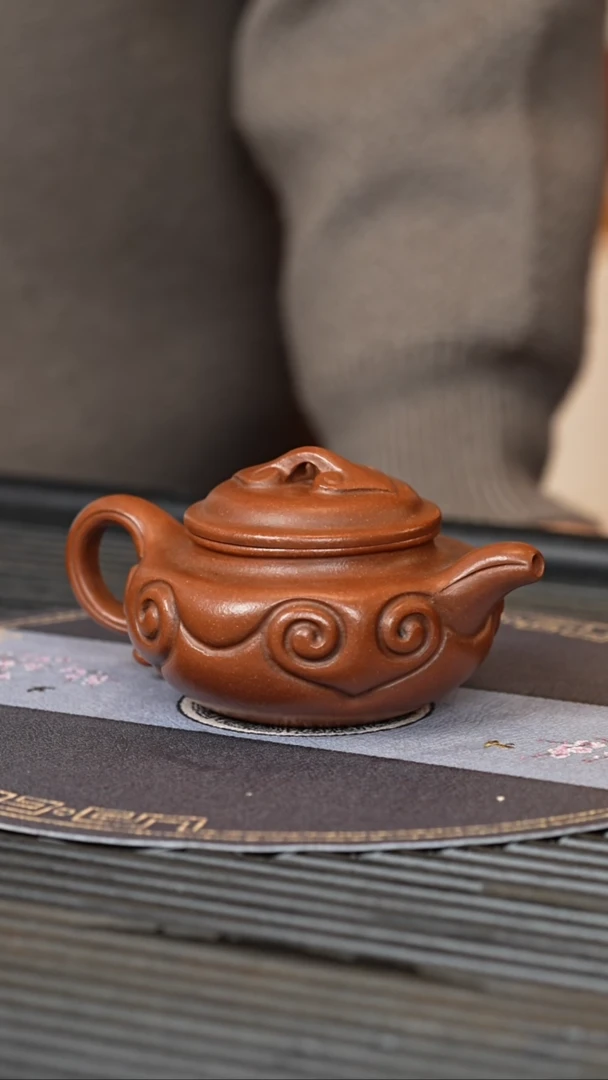 【闪购商品】紫砂茶壶ZST 沉香泥 仿古如意