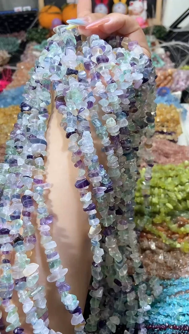 水晶珠宝半成品未镶嵌浅萤