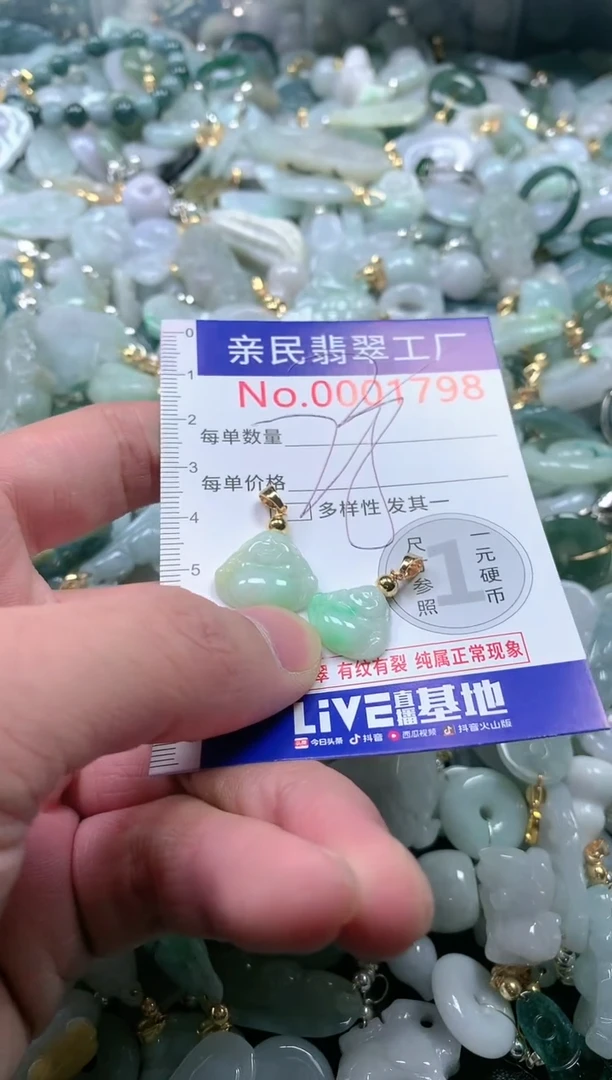 【闪购商品】翡翠吊坠(不含链)未镶嵌1798多样性发一单（一单2个