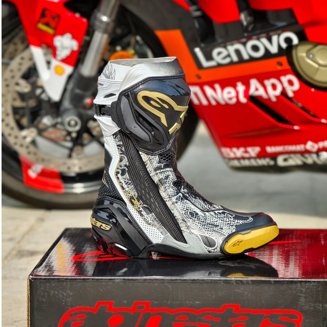 alpinestars龙年限定A星赛道靴骑行靴机车靴赛车靴SUPERTECH R