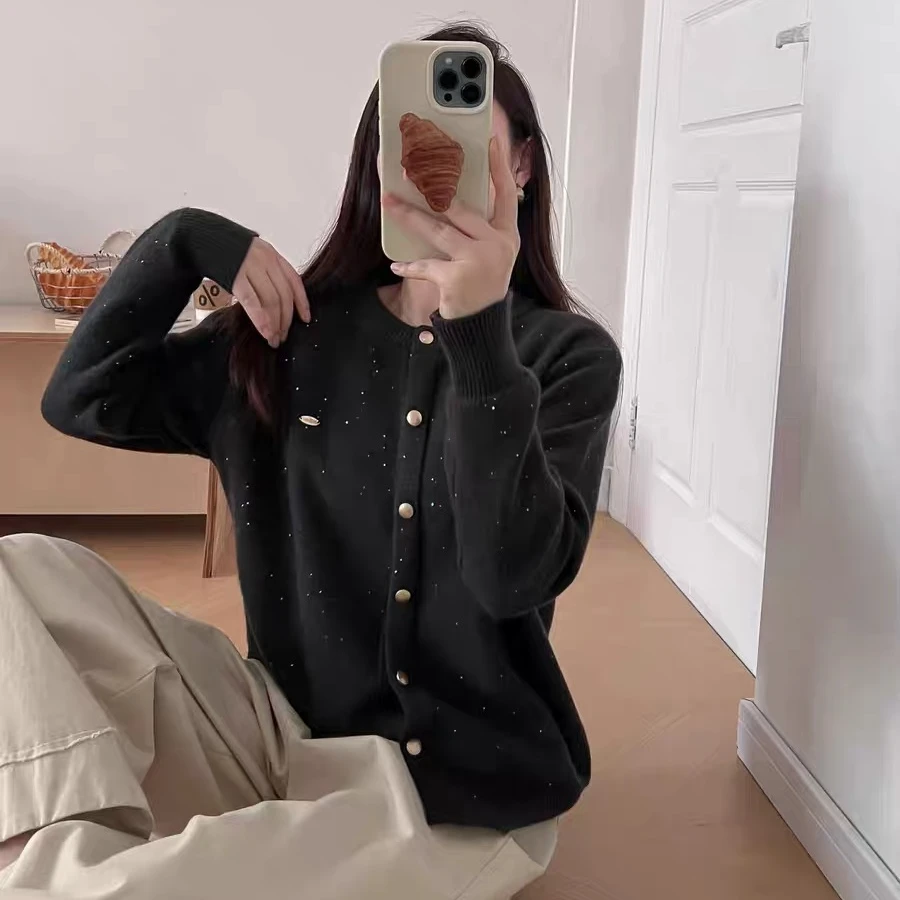 ZHANGLIXI羊毛百搭气质时尚日常通勤上衣长款开衫YM-QHNSTZ-2475