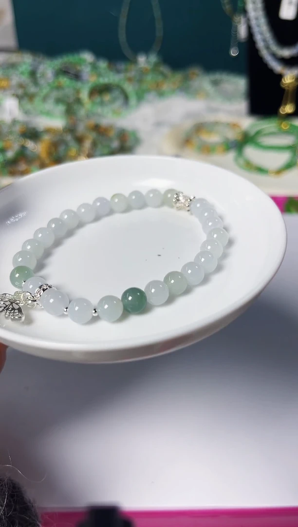 未镶嵌手链翡翠翡翠珠串翡翠珠串