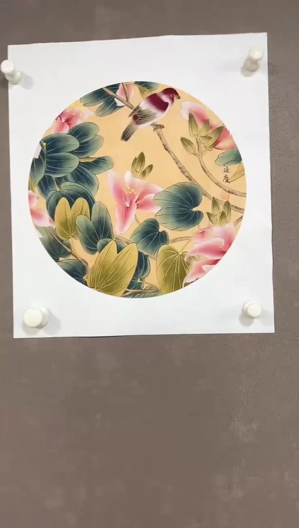 国画95紫仪直播间福利刘延庆工笔