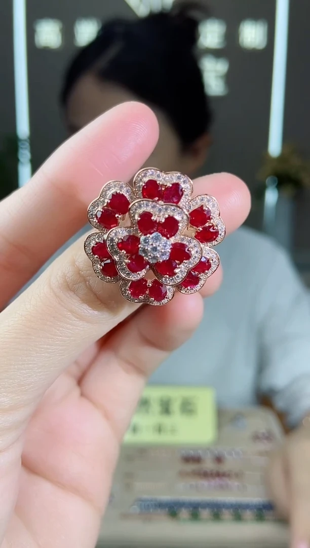 【闪购商品】红宝石手饰银S925镶嵌手饰