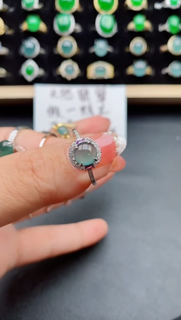 【闪购商品】翡翠戒指银S925镶嵌121212