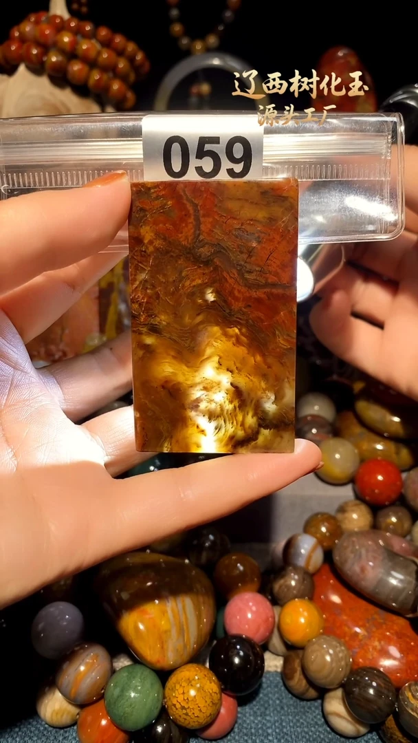 未镶嵌-硅化玉天然北票硅化玉吊坠