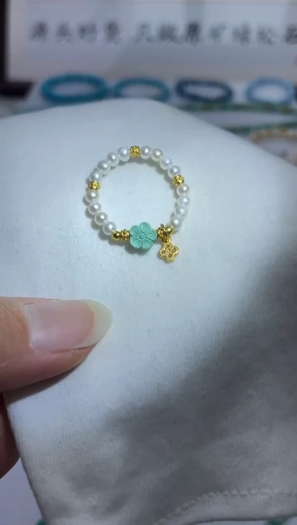 银S925镶嵌珠宝奇石淡水珍珠61