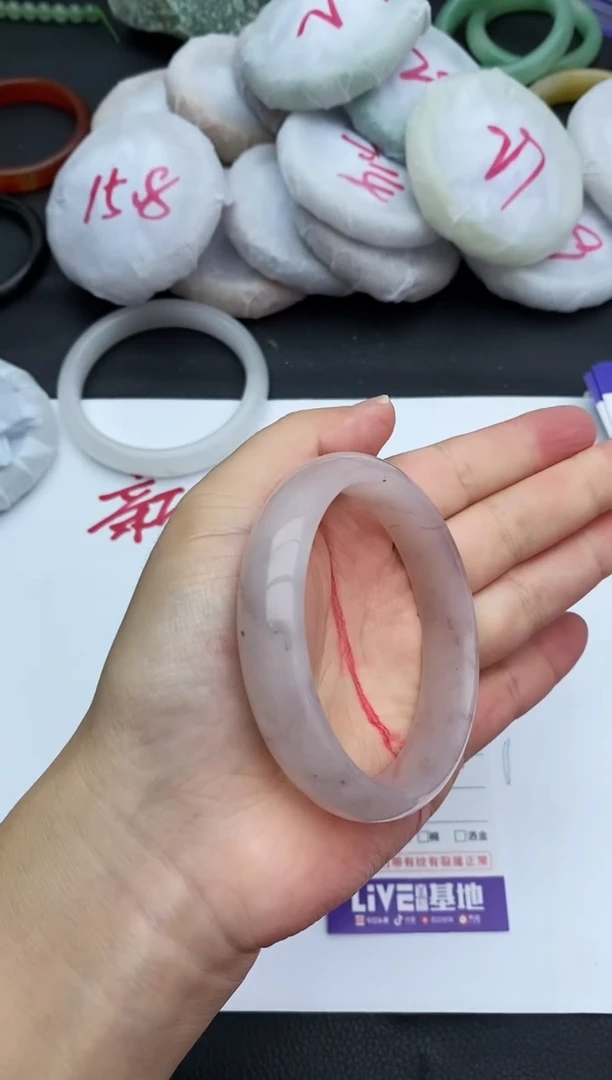 未镶嵌手镯石英质玉58+58.5