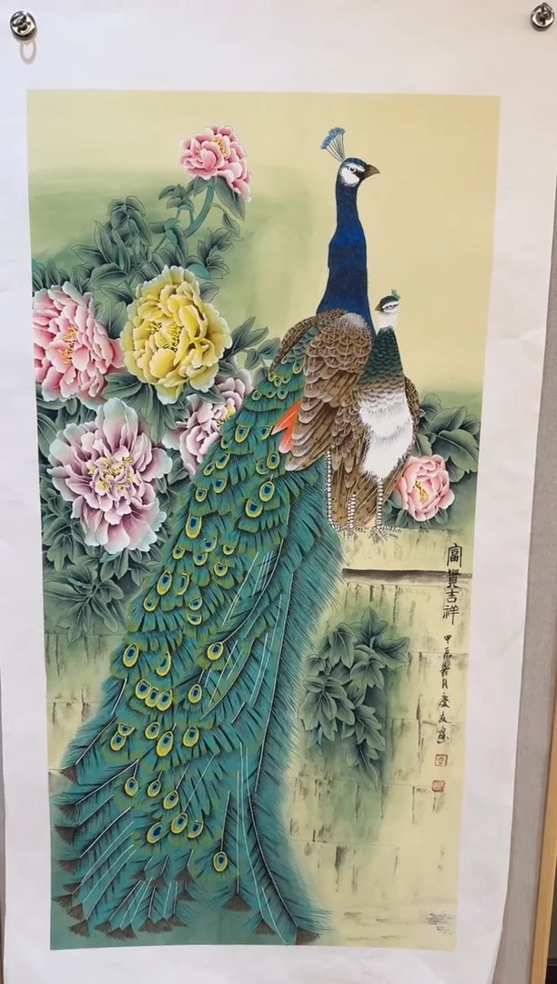 国画国画L 国画李庆友大易美术馆本人作品48