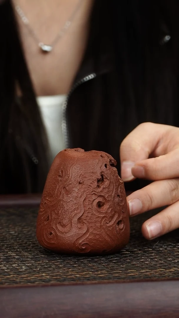 紫砂茶宠太湖石盖置