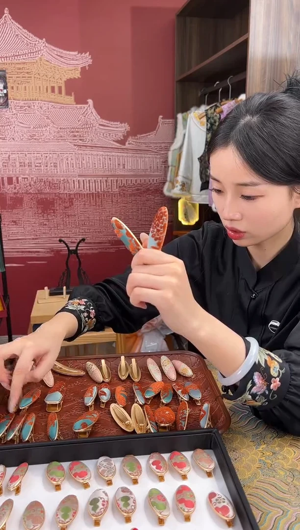 【闪购商品】刺绣手工非遗发夹