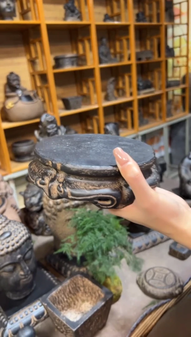 陶土【火山泥】金箍坛底座