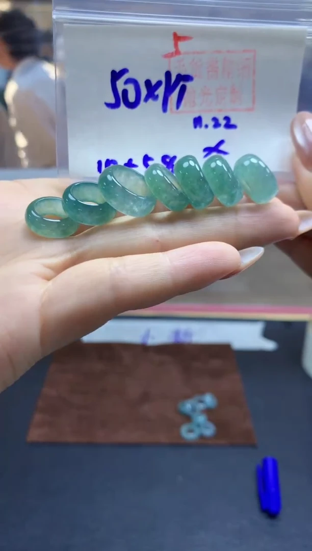 未镶嵌定制翡翠甜甜圈#50元多样性拍一发一毛货需抛光