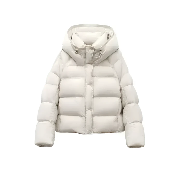 【90白鹅绒】云朵泡芙短款加厚连帽保暖羽绒服YY