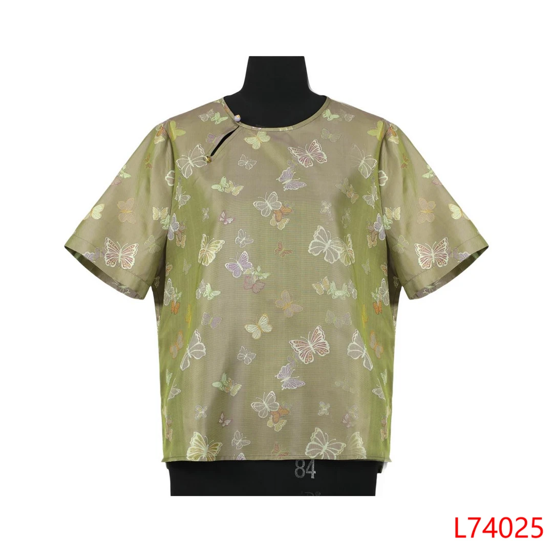 【苏大美】蝴蝶蜀锦罗彩罗上衣 74025