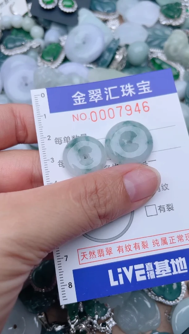 翡翠未镶嵌颈饰7946..........1
