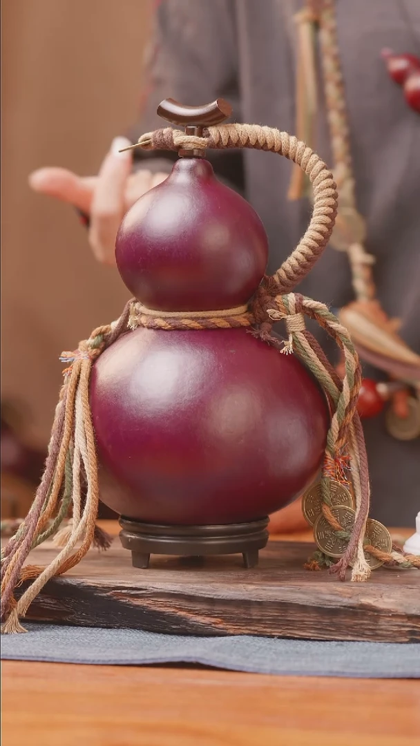 1048号链接精品大漆葫芦现货现发[一物一拍]（600-700ml）