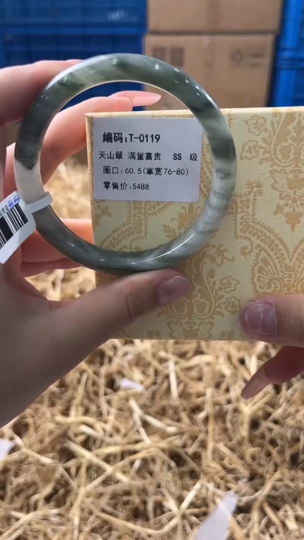 未镶嵌手镯石英质玉T-0119