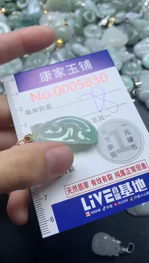 吊坠(不含链)未镶嵌翡翠5830