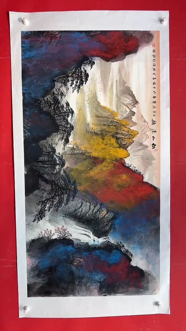 国画画家陆远华纯手绘原作
