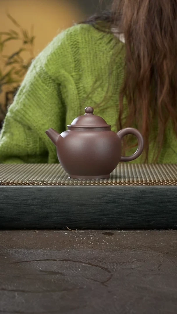 【闪购商品】紫砂茶壶早期底槽清 巨轮珠 160cc 042