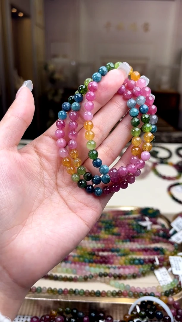 【闪购商品】碧玺/未镶嵌6mm+碧玺多圈多样性发货