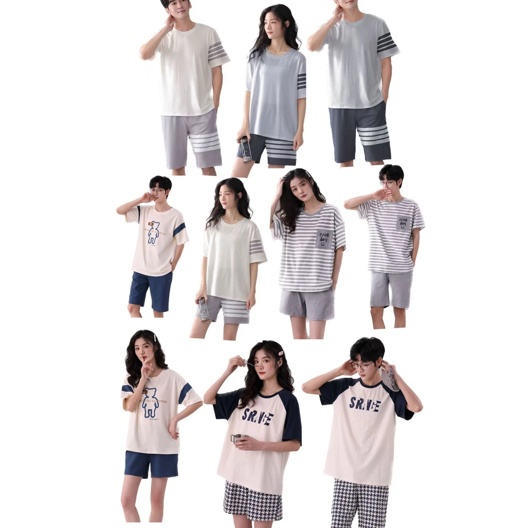 【夏季新款】衣优薄款凉爽新款男女款睡衣休闲短袖短裤套装可外穿