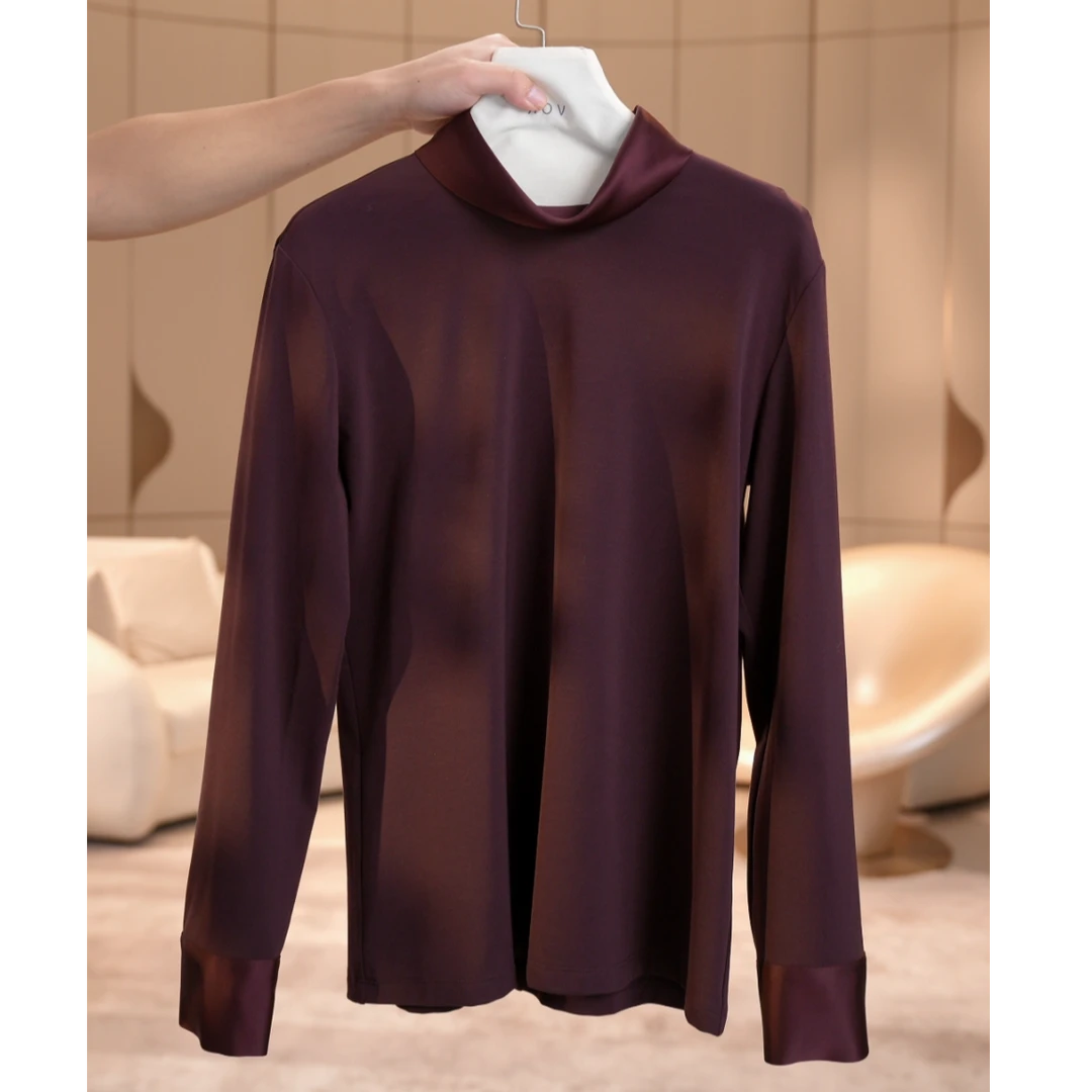 【冬姐自主品牌】VOR【可机洗】 半高领针织衫 V25300672