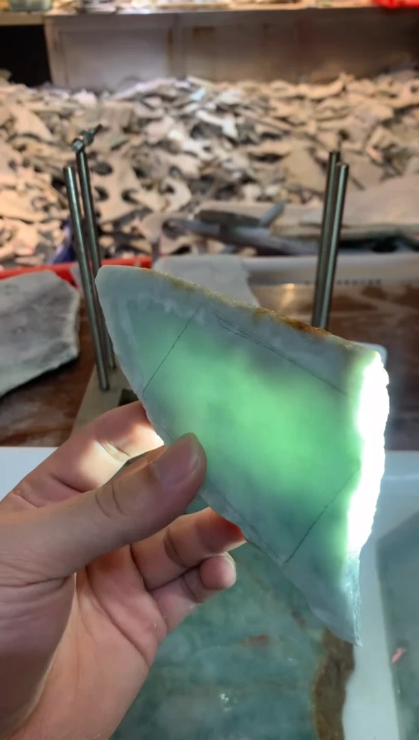 裸石翡翠0朗0翡翠珠宝455