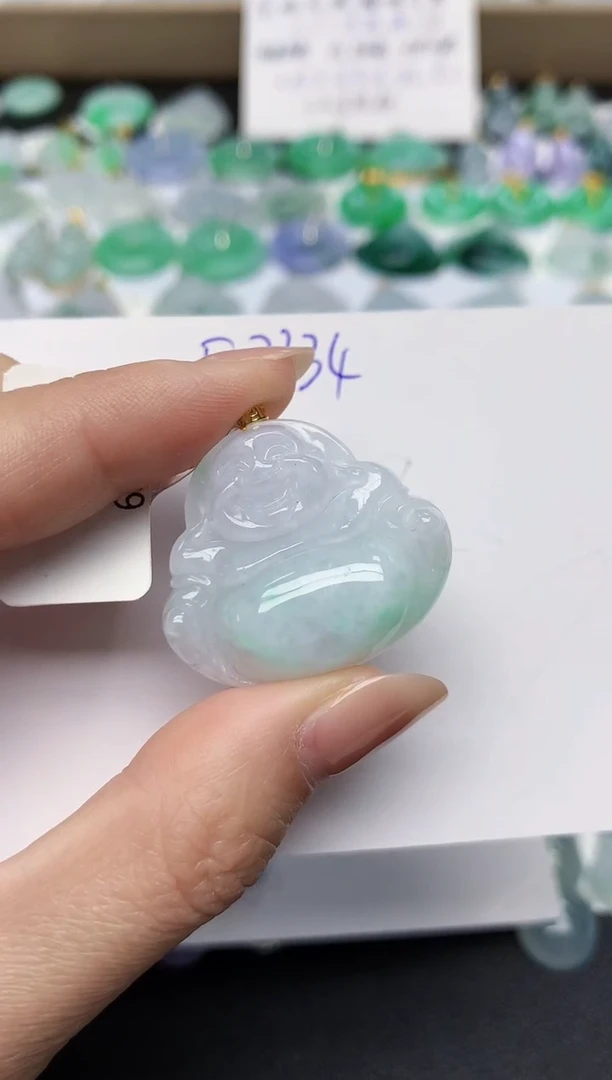 颈饰未镶嵌翡翠天然缅甸A货翡翠百元以上9元证书费自理