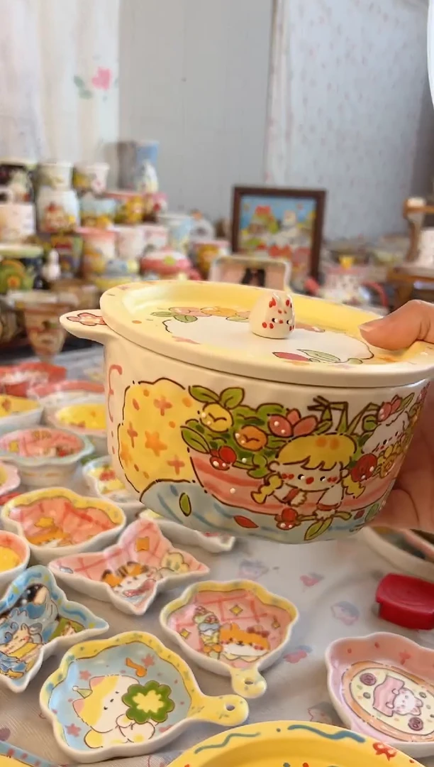 摆件陶陆*野预售景德镇陶瓷手绘微瑕