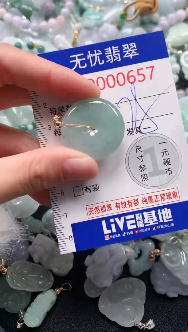 吊坠(不含链)未镶嵌翡翠657