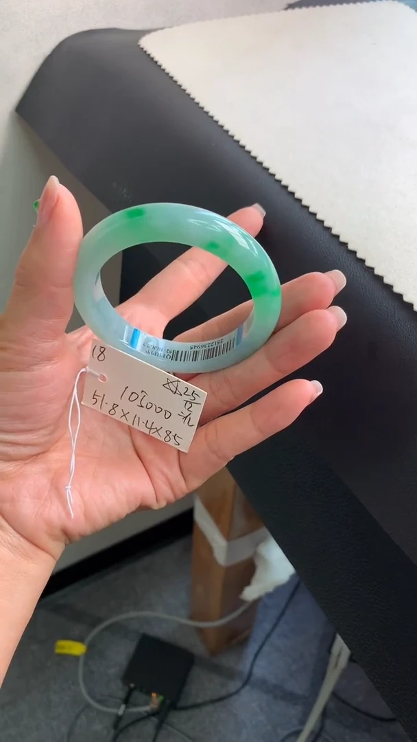 未镶嵌手镯翡翠翡翠手镯 下单联系小耳机#18 圈口51