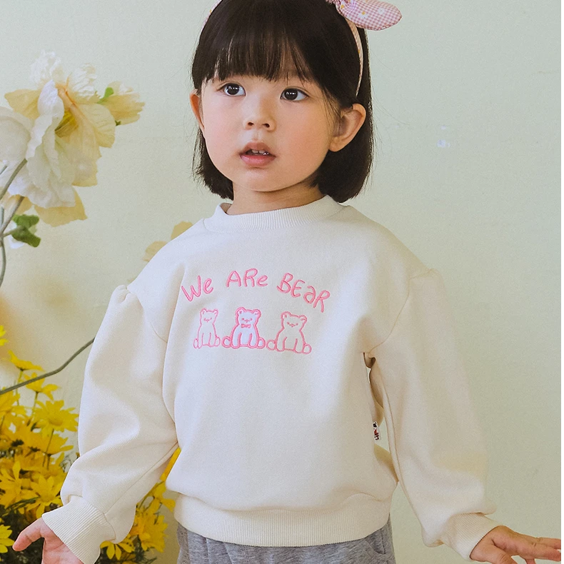 品牌女童秋款卫衣儿童圆领上衣春秋装宝宝套头可爱休闲XGE35750