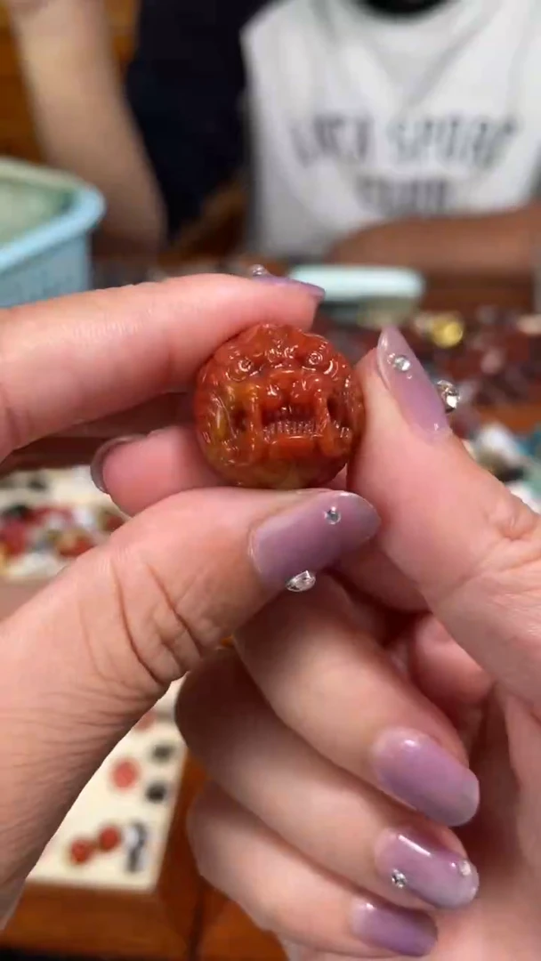 玛瑙/玉髓颈饰未镶嵌37貔貅珠