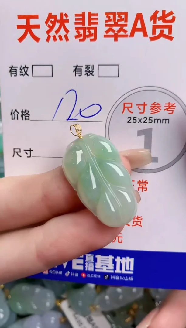 翡翠18K金镶嵌颈饰0010796796