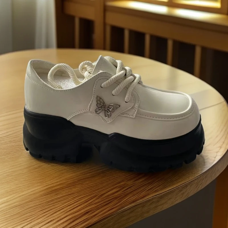 加绒25年秋冬新款真皮单鞋皮面厚底百搭时尚软底乐福鞋2156