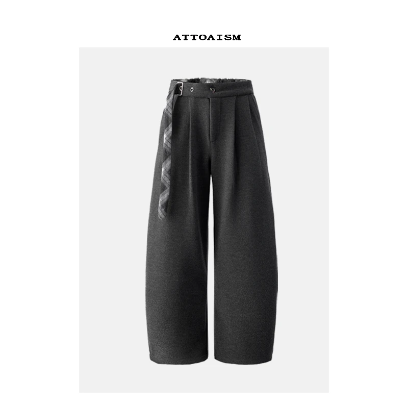 【线上商店】美式cleanfit弯刀休闲裤加绒加厚宽松阔腿裤垂坠感中性