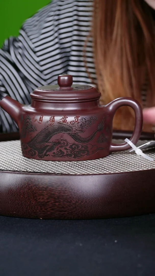 茶壶紫砂宜兴紫砂壶德钟h08086